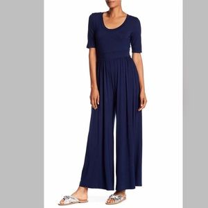 Elbow Sleeve wide leg jumpsuit